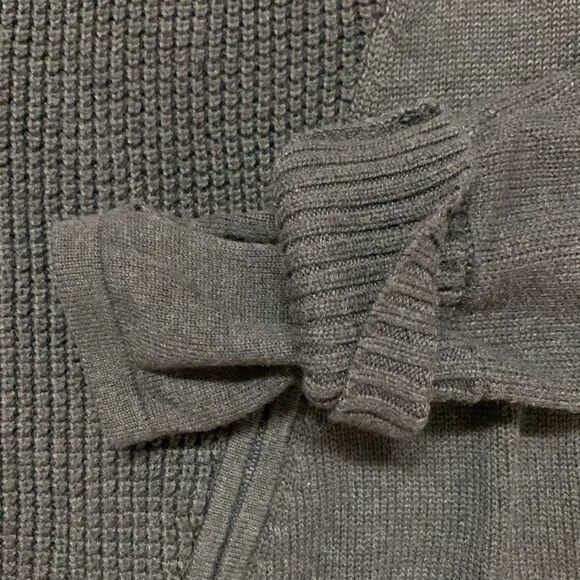 Athleta Uplands Navy Blue Cotton Blend Knit Side Zip Crewneck Sweater Size M - Picture 11 of 14